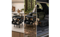 Ventilated Aluminum Storage Box with Handles Space-Saving Foldable Storage Box Versatile Utility Crate with Handles Compact for Hikers