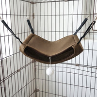 Cat Hammock for Cage, Breathable Mesh Cat Hammock and Textile Cat Swing, Hanging Indoor Bed Accessory for Secure Cage Resting, Hammock Hanging