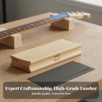Sandpaper Included Fingerboard Radius Sanding Block DIY Friendly Guitar Fingerboard Sanding Block Comfortable Grip for Guitarists, Workshop