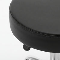 Adjustable Rolling Stool Padded Adjustable Stool with Wheels Cushioned Chair for Barbers, Barbershops