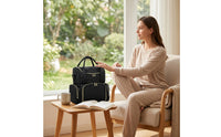 Travel-Friendly Cosmetic Organizer Bag Portable Makeup Bag with Shoulder Strap for Travelers