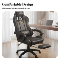 Highspine-supporting Reclining Chair with Footrest 360-Degree rotating for Bedroom, Streamers