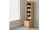 Nightstand Bookshelf Combo Space Saving Design Tall Nightstand Bookshelf