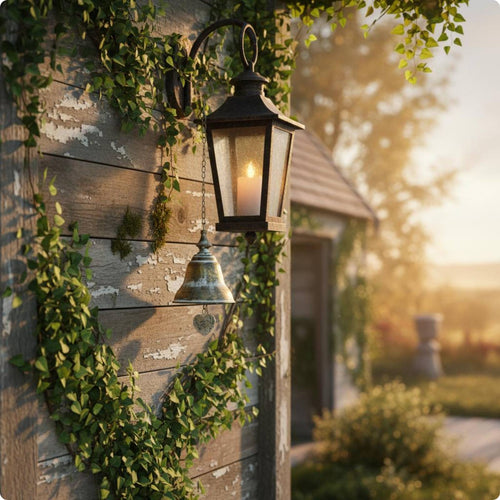 Vintage Hanging Bells Easy to Hang Garden Wind Bell for Patio, Farmhouse
