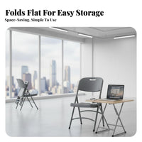 Fold-up Chair with Backrest Handle No Assembly Required Collapsible Camp Chair