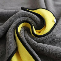 Super Absorbent Microfibre Towel and Car Drying Towel, 80/20 Polyester-Polyamide Blend, Easy Wring Towel with Bound Seams for Drying