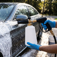 Car Cleaning Pressure Washer Attachment for a Professional Car Wash, Adjustable Car Foam Sprayer with Brass Nozzle, Foam Lance, Quick Connector