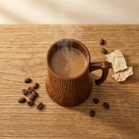Tree Stump Mug Wide Opening Drinkware Large Capacity