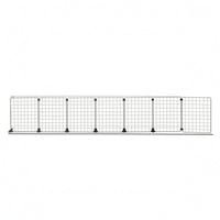 Folding Dog Barrier Indoor Portable Puppy Gate Rectangular Grid for Home