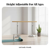 Portable Dance Barre Sturdy Construction Freestanding Dance Barre Non-Slip Feet Portable Dance Bar for Adults, Beginners, Gym