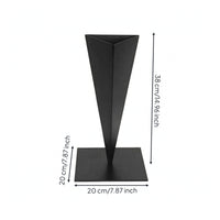 Geometric Vase Decorative Iron Vase Stylish for Living Room, Decorators