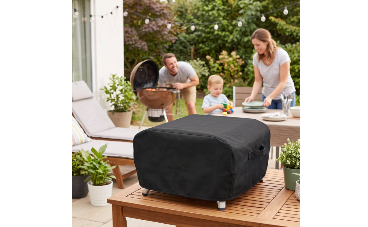 Fitted Pizza Oven Cover with Handles Adjustable Pizza Oven Cover Heavy-Duty Weatherproof for Backyard Cooks, Outdoor Kitchen, Patio
