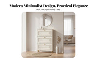 Space-Saving Tip-out Shoe Cabinet Cream Design Entryway Shoe Storage Sturdy Construction Household Furniture Scratch-Resistant for Families, Apartment Dwellers, Homeowners, Hallway, Living Room, Bedroom, Closet