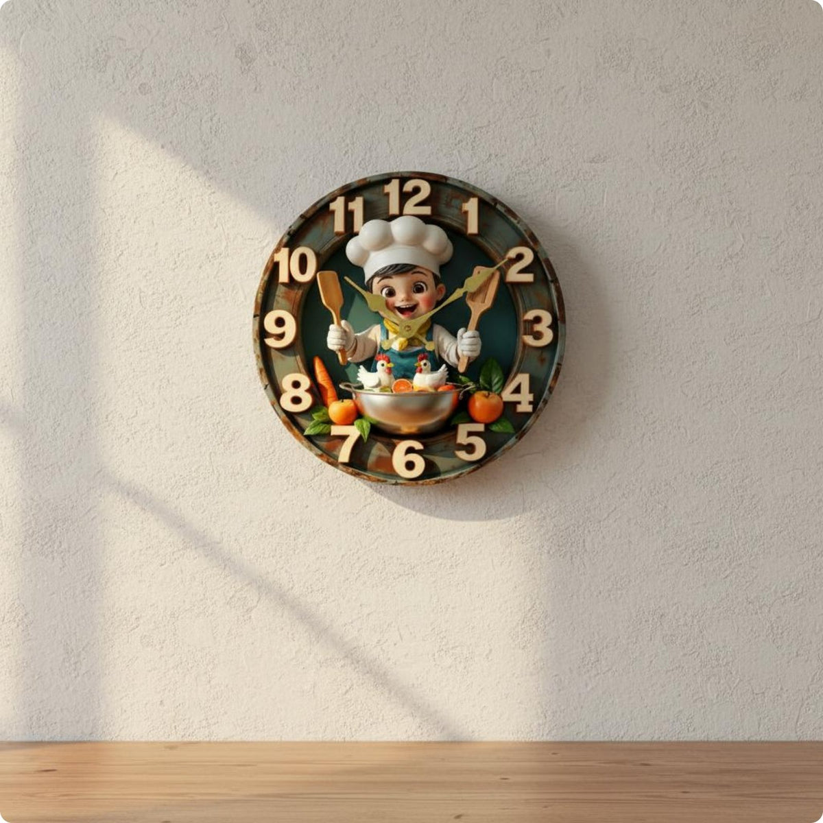 2D Wall Clock Light Luxury Silent Wall Clock Decorative Home Decor
