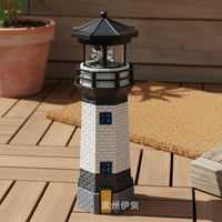 Solar Lighthouse Weather Resistant Solar Lighthouse Lamp Energy Saving for Lawn