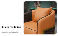 Billiards Viewing Sofa Wear-Resistant Upholstery Billiards Viewing Armchair Long-Lasting Construction Modern Design