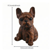 Dog Figurine Glossy Decorative Canine Sculpture Tabletop Home Decor for Entryway