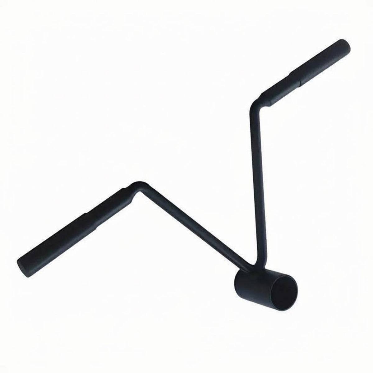 Back Training T-Bar Row Handle Solid Steel T-Shaped Bar Row Handle Angled Grip Fitness Accessory Ergonomic Design for Home Workout