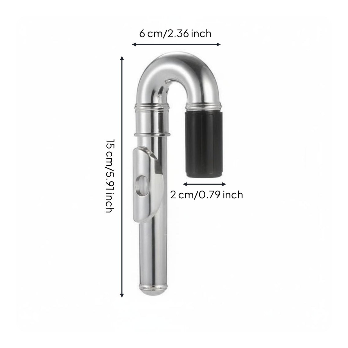 Curved Flute Headjoint Mouthpiece Replacement Musical Equipment Part for Kids