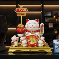 2026新款招财猫摆件开业礼物生意兴隆猫自动招手店铺收银台装饰品