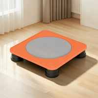 Square Trampolines Low-Profile Rebounder Quiet Jumping Toy for Kids, Young Children, Playroom, Apartment, Home Gym