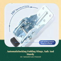 Automatic Locking Folding Hinge, sturdyDuty Stainless Steel, Stable Connection for Furniture Surface, Extension Support Bracket