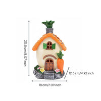 Carrot House Figurine Creative Design Solar Light House Radiance in the Dark
