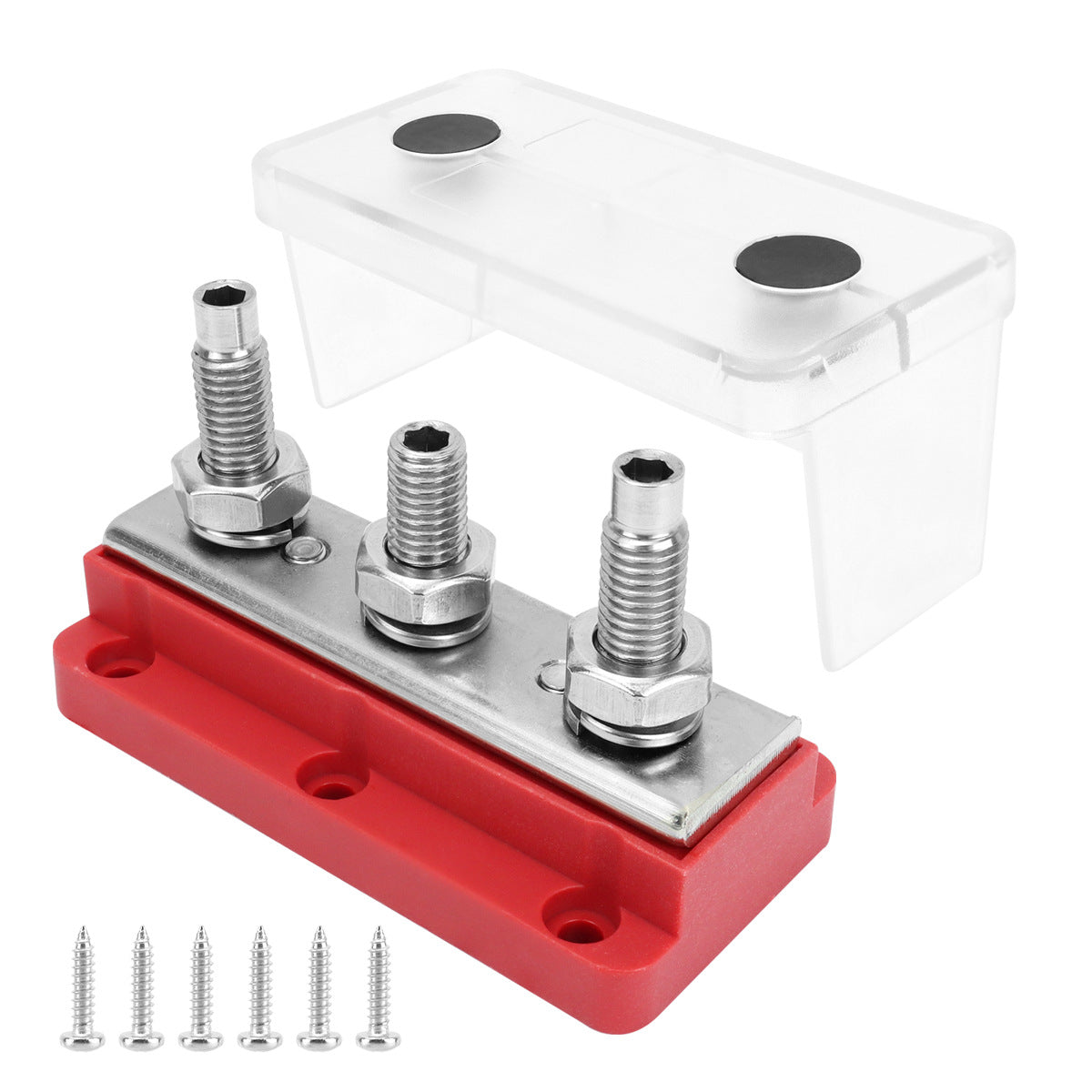 3-post Bus Bar - Red