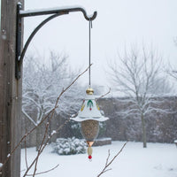 Hanging Hummingbird Feeder European Design Metal Hummingbird Feeder Easy to Fill