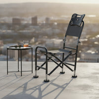 Foldable Fishing Chair Portable Chair with Side Support Compact Furniture Stable for Camping