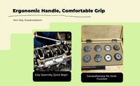 Adjustable Valve Seat Cutter Tool Set for Automotive Repair