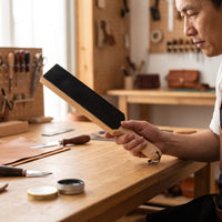 Stropping Board Ergonomic Leather Strop Versatile Strop with Handle for Hobbyists, Chefs, Woodcarving, Kitchen