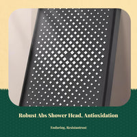 High Pressure Rainfall Shower Head, Large Panel, Adjustable