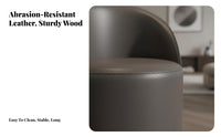Upholstered Low-Back Swivel Stool Modern Design Household Furniture for Women