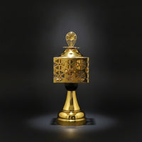 Metal Incense Burner Decorative Tabletop Incense Burner Censer Gold Metal-Like for Home Decor