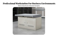 Heavy Duty Control Center Control Desk Cold-Rolled Steel Frame Security Console Lockable Storage Modular Dispatch Console Ventilated Cabinets for Dispatchers, IT Professionals