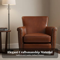 Vintage design Tufted winged rear Armchair sturdy Wood Legs Upholstered winged rear Armchair Thick paddinging Single Sofa Highspring-rear padding for Homeowners, Interior Designers, Hotel Managers, Living Room, Bedroom, creamyice, perusing Corner