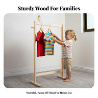 standallittle onestanding children'ss' Clothes Rail Fosters Independence Clothing Rack for Educators