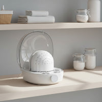 Compact Hat Care Machine 110V Hat Steamer with Dome Cover Drying Hairpiece Dryer with Measuring Cup Quick Shaping for Vanity Table