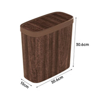 Press Top Trash Can Space-Saving Lidded Trash Can Easy to Clean for Narrow Gaps