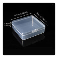 Clear plastic box with lid