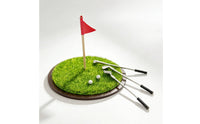 Miniature Golf Equipment Model Desktop Decoration Dollhouse Golf Course for Hobbyists