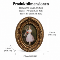 Classic Resin Picture Frame, Handmade, 10x15cm Inside / 17x20cm Outside, Antique Gold, European Photo Frame for Wedding Gifts for Bride and Groom