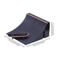 6 Scene Options Finger Skateboard Ramp Set Combinable Ramps Fingerboard Ramp Set Great Gift Idea Mini Skate Park Kit Easy to Assemble for Children, Teens, Hobbyists, Tabletop, Desk
