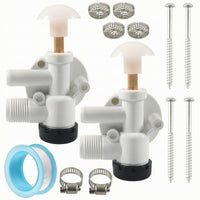 Easy-to-Install RV Toilet Valve with Screws Sturdy RV Toilet Valve Kit High-Quality Upgraded for Motorhome Plumbing