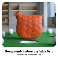 Shielded Mallet Putter Cover | Quilted Stitched Exterior, Soft Padded Body, Mallet Putter Headcover