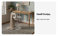 Round plush rotating Stool Upholstered Seat Vanity Chair Sturdy Construction