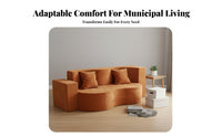 Easy-to-Clean Washable Cover Fold-out Foam Mattress Space-Saving Solution Tri-Fold Sleeper Sofa Multi-Functional Convertible Couch Lightweight for Apartment Dwellers, Young Adults, Homeowners, Small Areas, Living Room, RV Travel