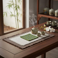 Tassel Tea Tray Mat Handmade Table Decor Heat-Resistant