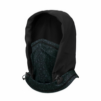 Black Head Cap, Windproof Hood, Helmet Compatible for Skiing